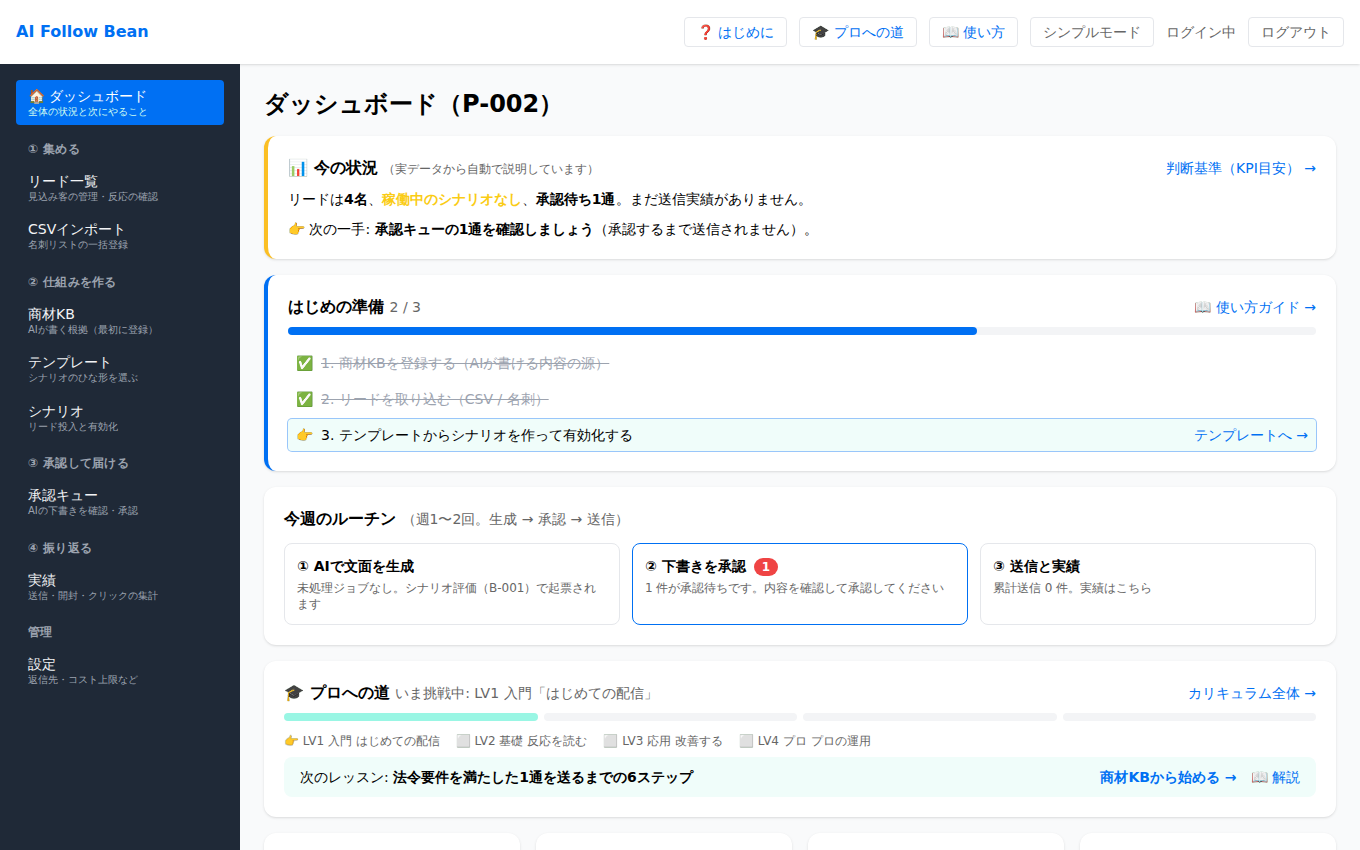 ダッシュボード