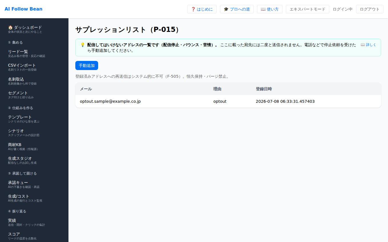 サプレッション